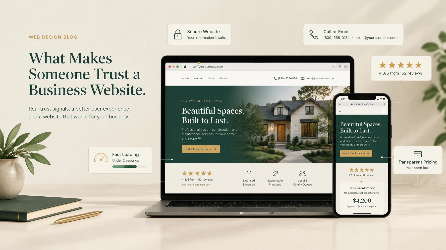 What Makes Someone Trust a Business Website